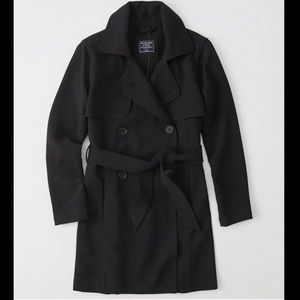 Abercrombie drapey trench coat